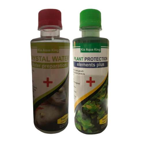 کود کامل گیاهان آکواریوم مدل KSH-2 حجم 250 میلی لیتر به همراه محلول شفاف کننده 