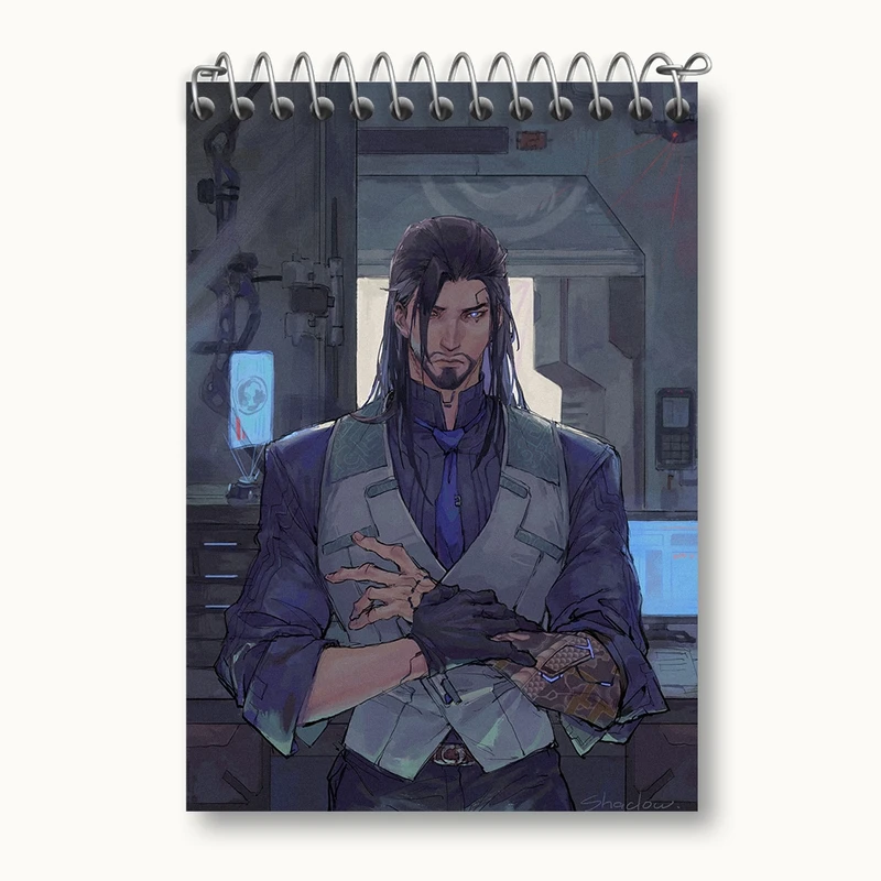 دفتر یادداشت 50 برگ خندالو مدل بازی اورواچ (Overwatch) کد 31605