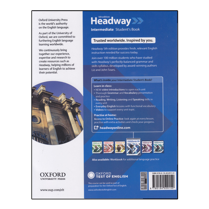 کتاب Headway Intermediate 5th Edition اثر جمعی از نویسندگان انتشارات الوندپویان