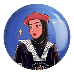 پیکسل خندالو طرح دخترانه باحجاب کد 26004 مدل بزرگ