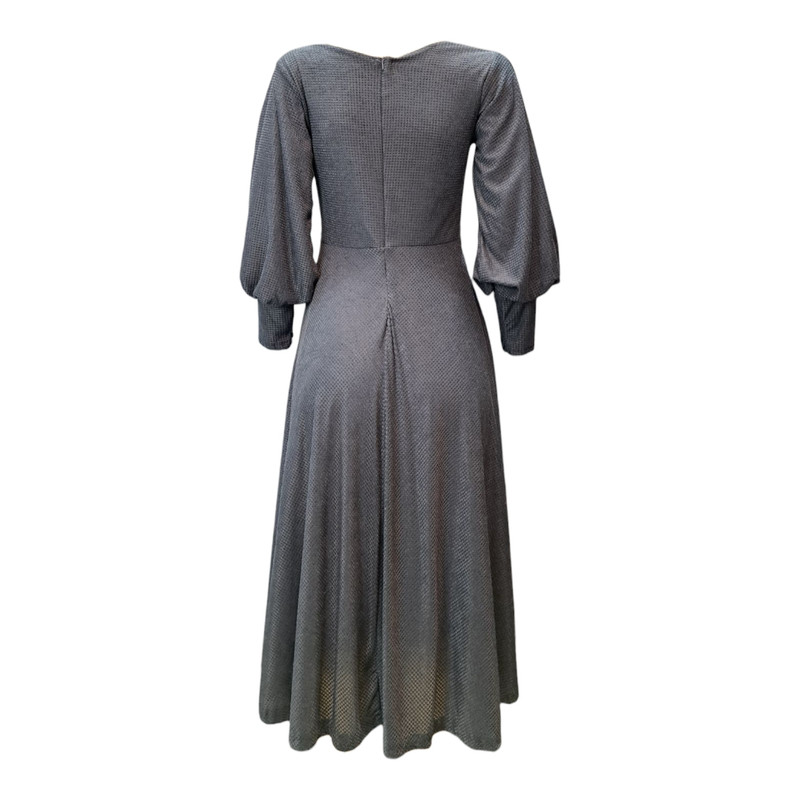 پیراهن یقه هفت زنانه مدل میدی مجلسی 10038 رنگ طوسی 4 پیراهن یقه هفت زنانه مدل میدی مجلسی 10038 رنگ طوسی