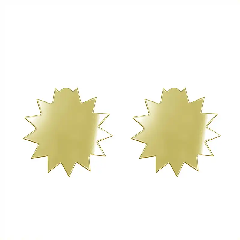 گوشواره طلا 18 عیار زنانه مدوپد مدل ستاره کد GA1-15628