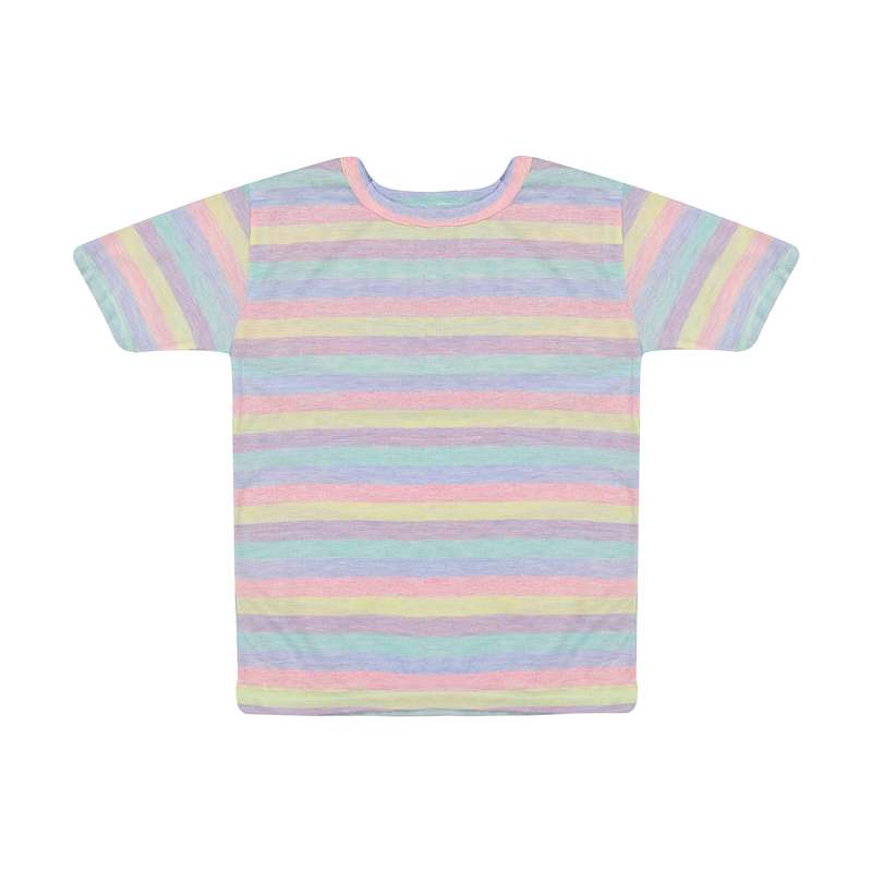 تی شرت آستین کوتاه بچگانه مدل رنگین کمان کد 3440