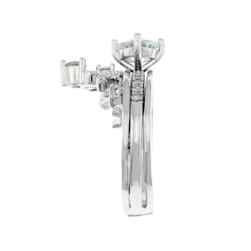 انگشتر زنانه برانت مدل تاج بسته دو عددی