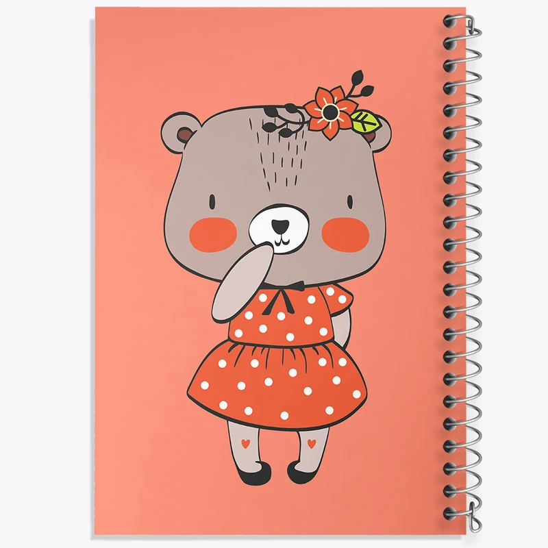 دفتر نقاشی 50 برگ خندالو طرح خرس کیوت کد N1546