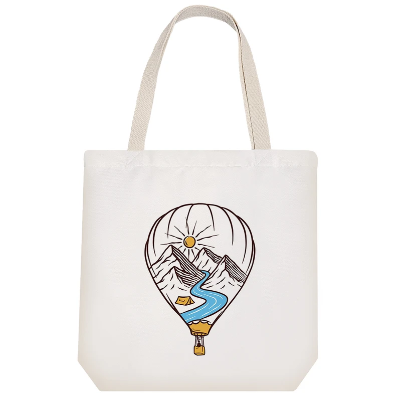 ساک خرید خندالو طرح بالون کوهستان کد 5421