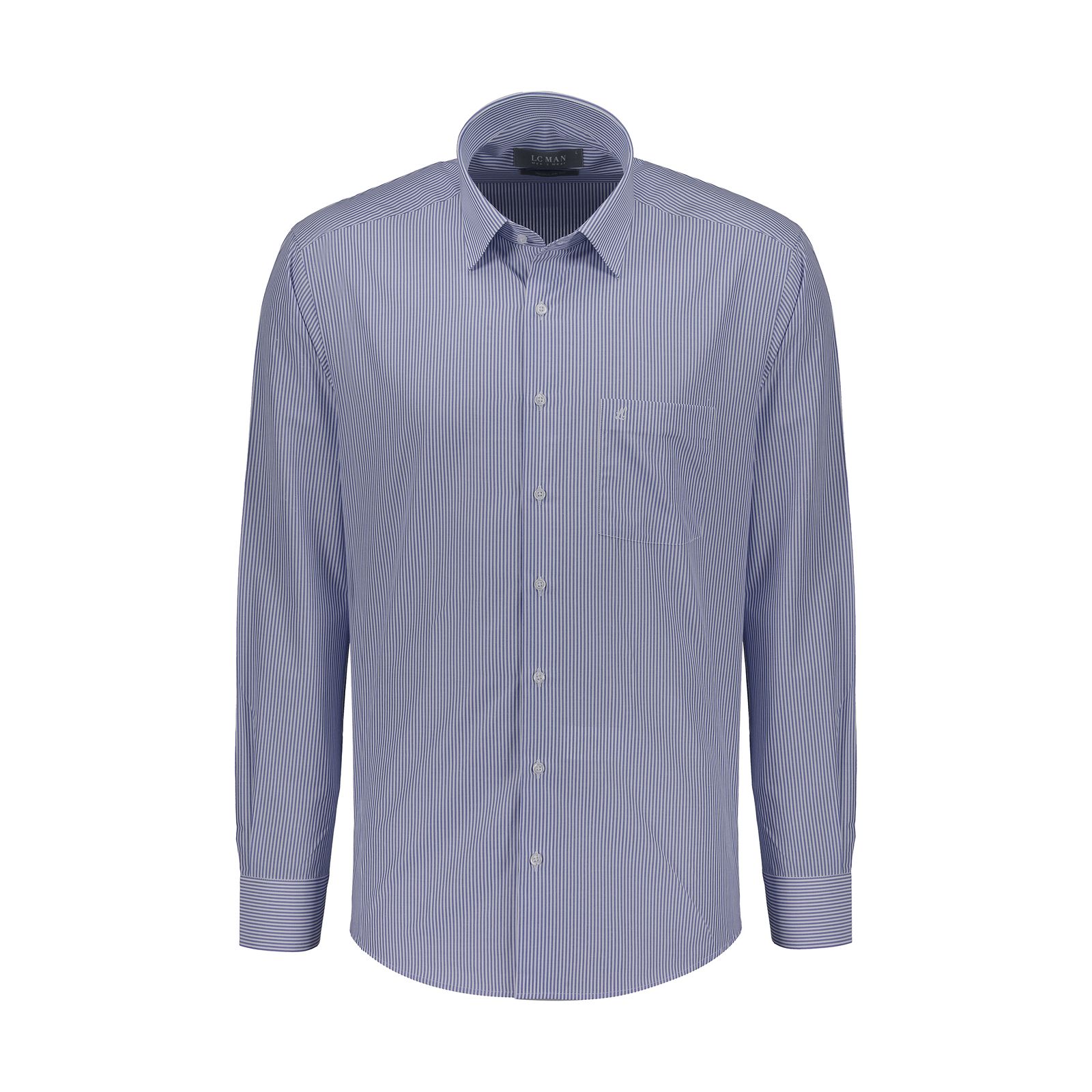 پیراهن آستین بلند مردانه ال سی من مدل 02181290-blue 180 -  - 1