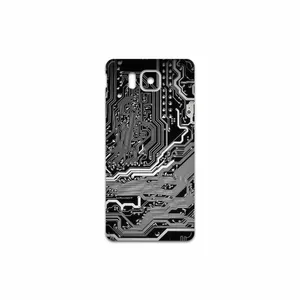 MAHOOT Black Printed Circuit Board Cover Sticker for Samsung Galaxy Alpha