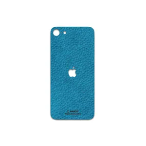 MAHOOT Blue-Leather Cover Sticker for Apple iPhone SE 2020
