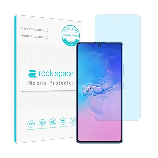 محافظ صفحه نمایش ضد اشعه آبی راک اسپیس مدل HyBLU مناسب برای گوشی موبایل سامسونگ Galaxy S10 LITE