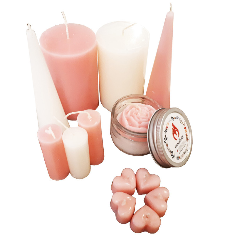 شمع دست ساز مدل box-02 مجموعه 13 عددی 