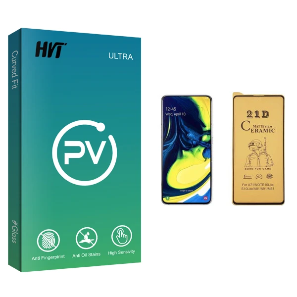 محافظ صفحه نمایش سرامیکی اچ وی تی مدل PV glass مناسب برای گوشی موبایل سامسونگ Galaxy A81