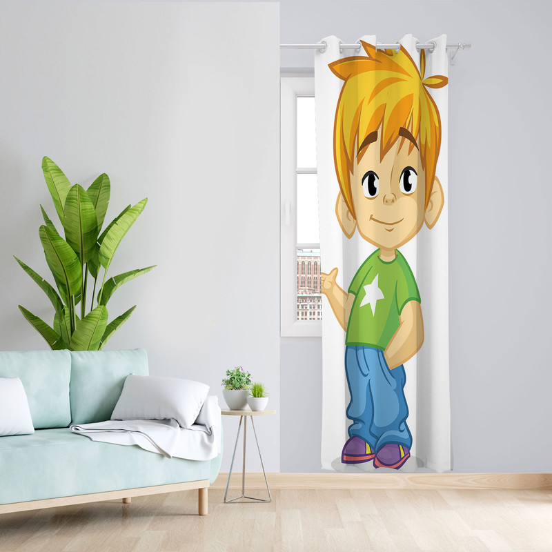  پرده مدل هازان پانچی کد 2596 سایز 140x200 سانتی متر