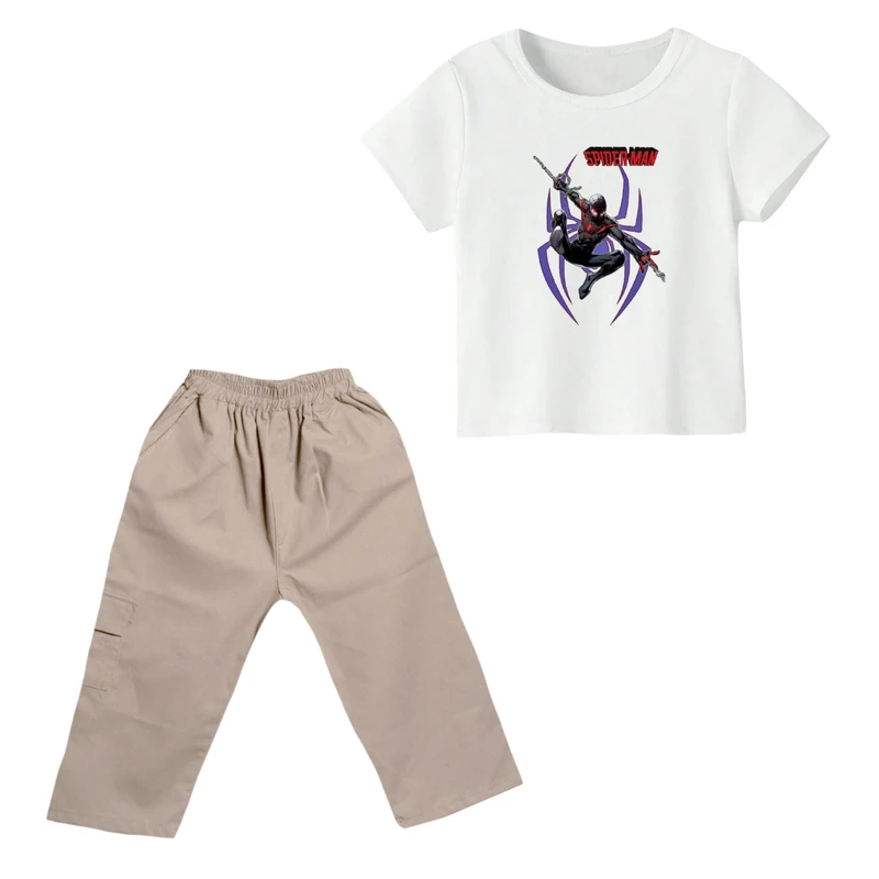 ست تی شرت و شلوارک پسرانه مدل مرد عنکبوتی کد ۲۶