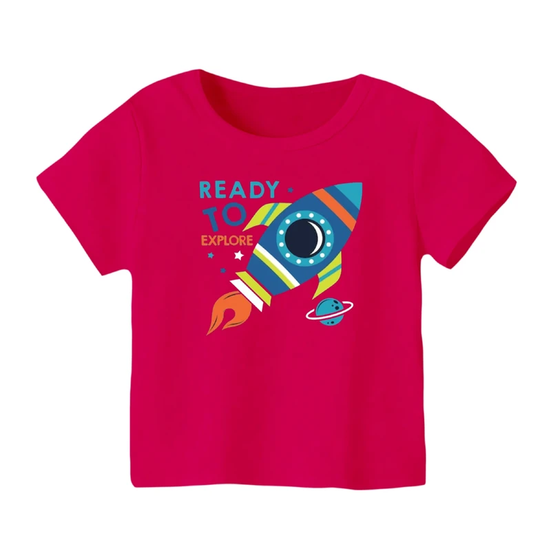 تی شرت آستین کوتاه بچگانه مدل فضانورد کد ۱۵