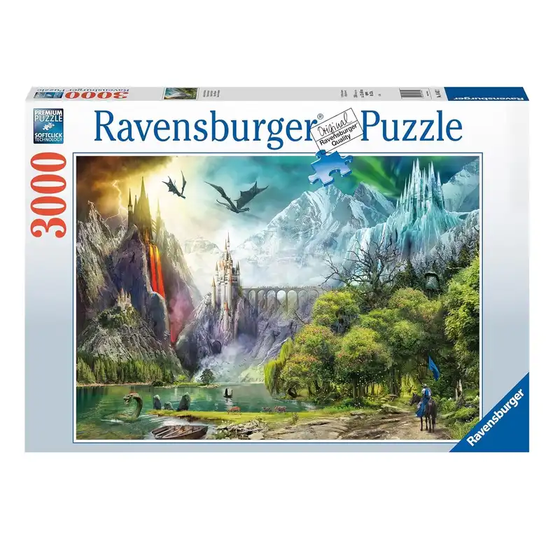 پازل 3000 تکه راونزبرگر مدل Reign of Dragons کد 16462
