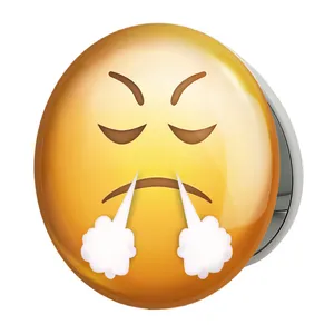 آینه جیبی خندالو طرح ایموجی مدل تاشو کد 24683 