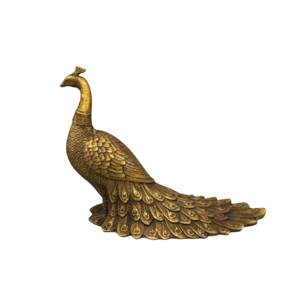  مجسمه برنزی مدل طاووس چینی طرح سلطنتی کد CHINA1