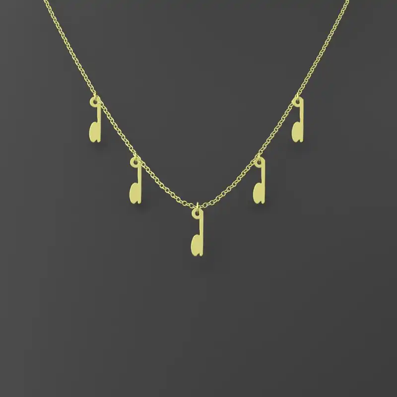 گردنبند طلا 18 عیار زنانه مدوپد مدل حرف D کد RNA17098