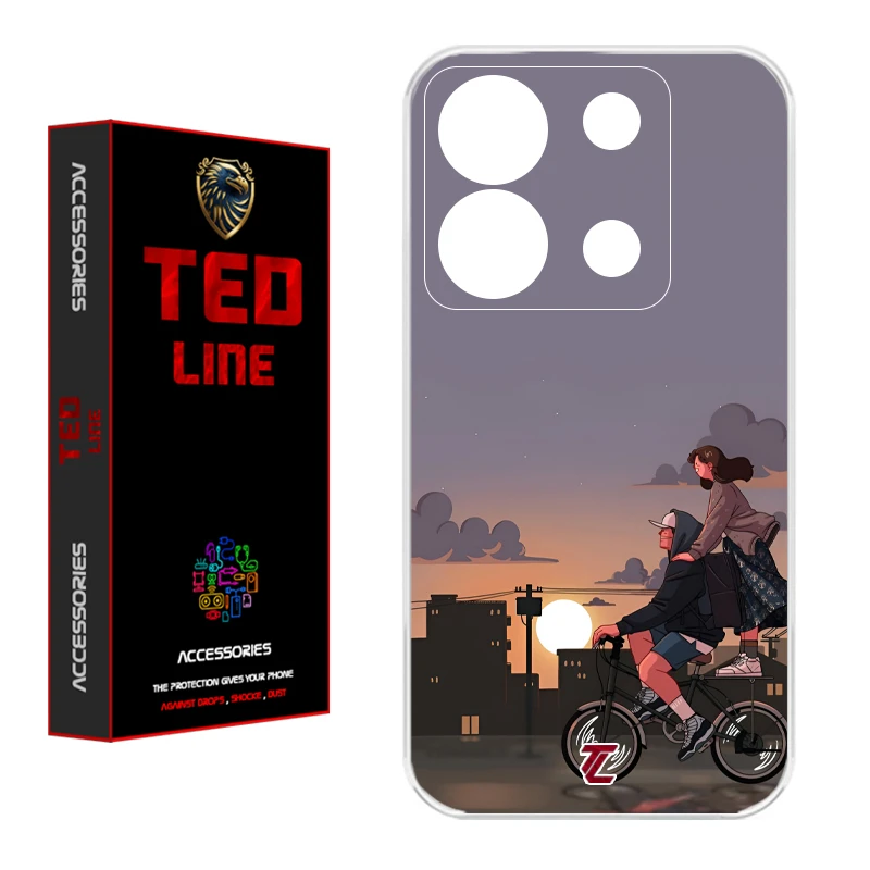 کاور تدلاین طرح عاشقانه کد 1215 مناسب برای گوشی موبایل شیائومی Redmi Note 13 Pro 5G / Poco X6