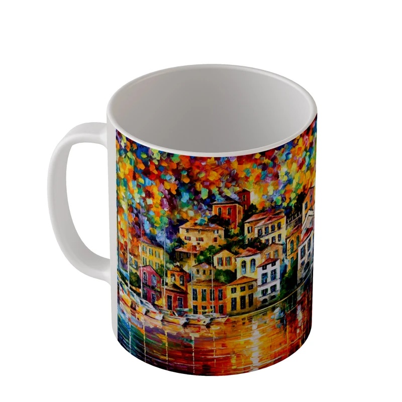 ماگ طرح نقاشی رویای بندرگاه از آفرمو کد m3041