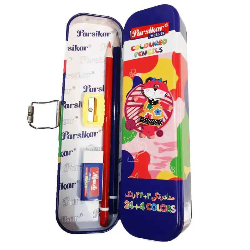 مداد رنگی 24 رنگ پارسیکار مدل 28