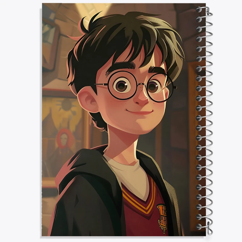دفتر ژورنال نویسی 50 برگ خندالو مدل نقطه ای طرح هری پاتر (Harry Potter) کد N4681