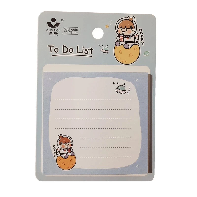 کاغذ یادداشت چسب دار سانسکی مدل To Do List سایز 10*10 سانتی متر بسته 50 عددی