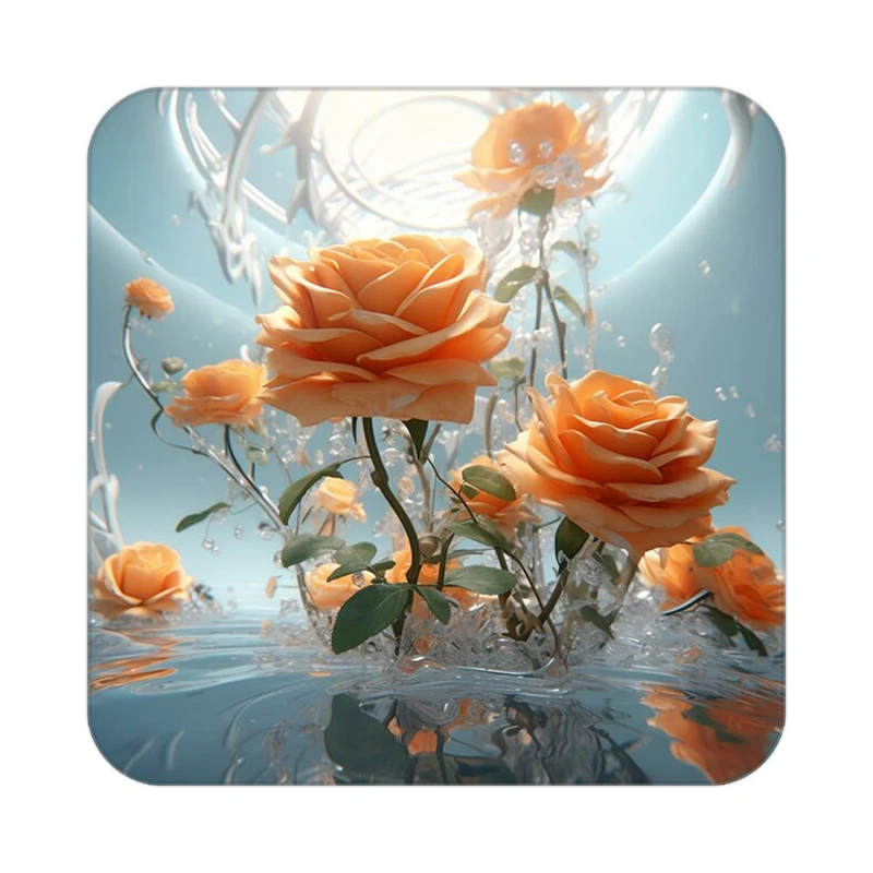 زیر لیوانی کاکتی طرح گل مدل mp15960