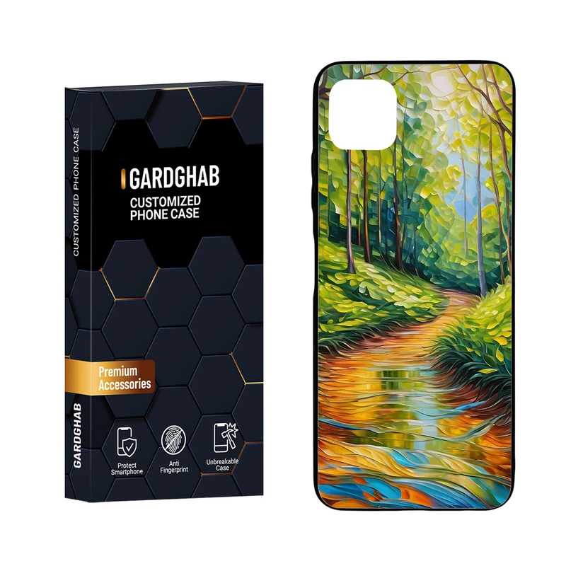 کاور گارد قاب مدل دور ژله ای هنری مناسب برای گوشی موبایل سامسونگ Galaxy A22 5G