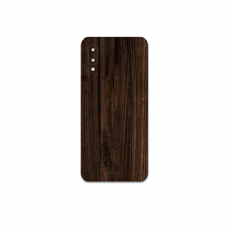 برچسب پوششی ماهوت مدل Dark-Walnut-Wood مناسب برای گوشی موبایل سامسونگ Galaxy M02