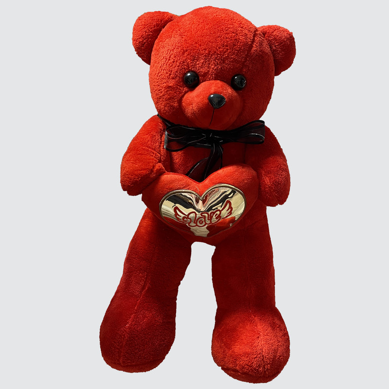 عروسک طرح خرس قلب بدست ارتفاع 80 سانتی متر