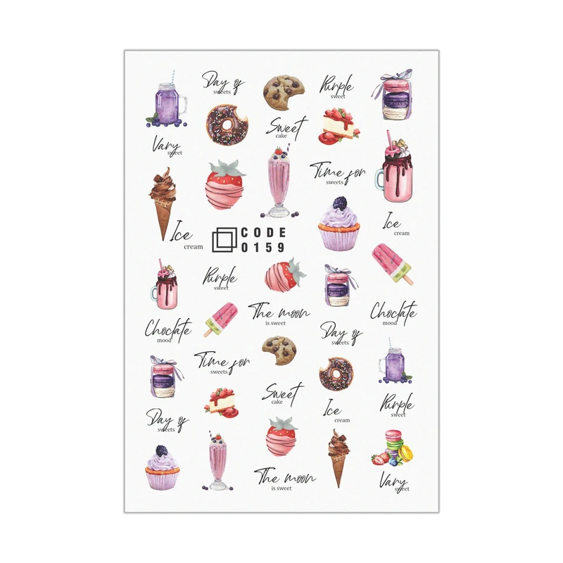 برچسب لنز ناخن مدل candy کد 159