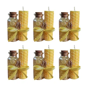 شمع مدل بیزوکس طرح نبات بسته ۶ عددی