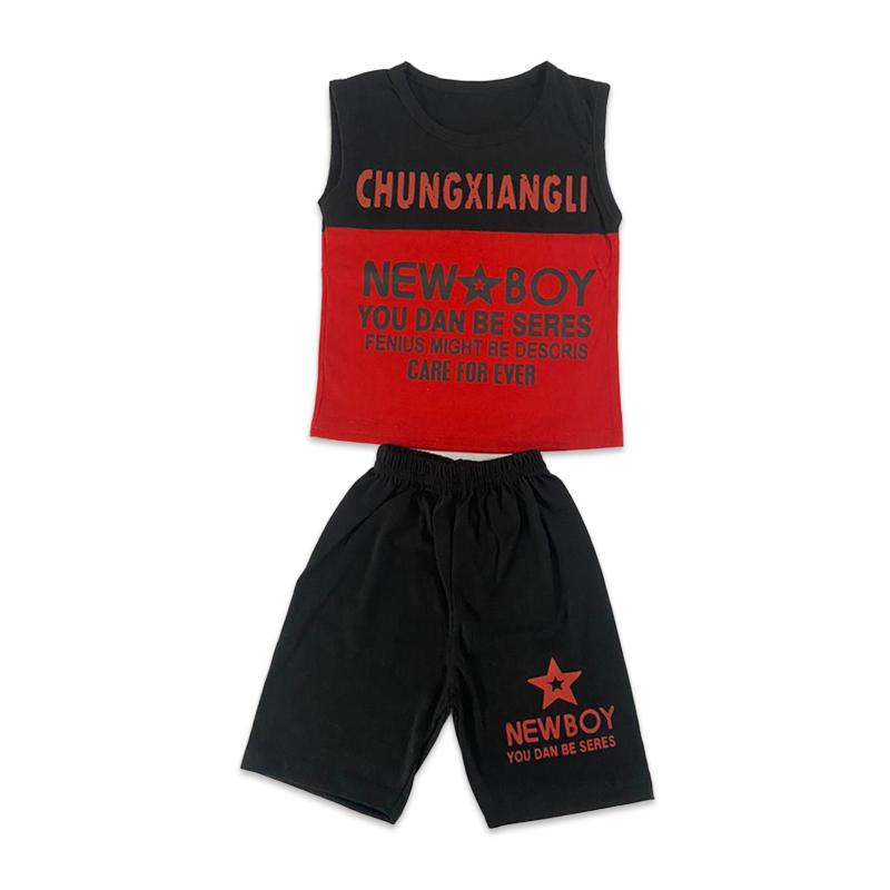 ست تاپ و شلوارک پسرانه مدل AK 3