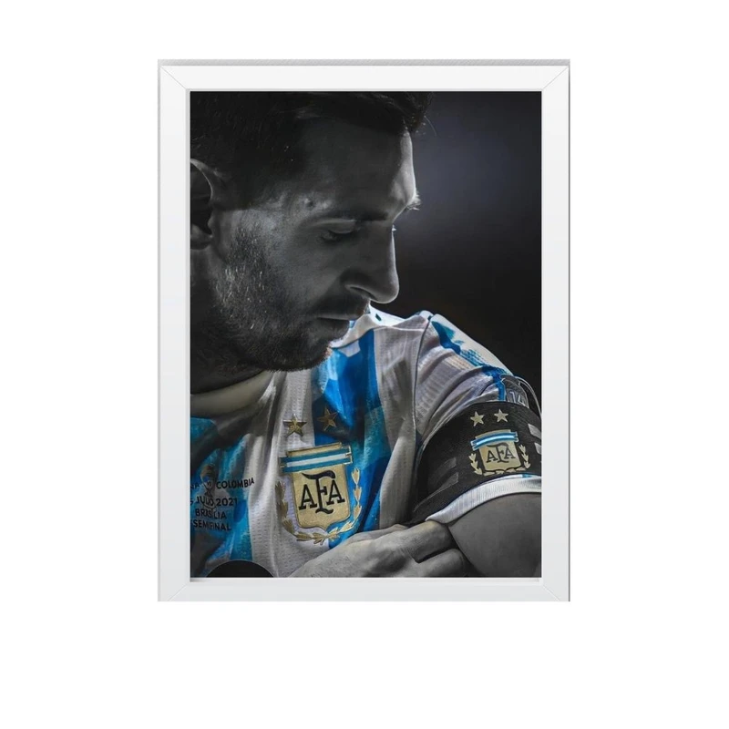 تابلو مدل میس فریم کاپیتان مسی قهرمانی تیم ملی آرژانتین