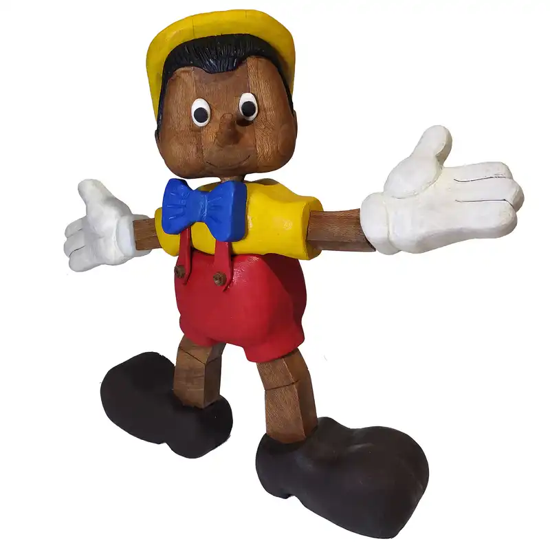 مجسمه چوبی طرح پینوکیو مدل 40210