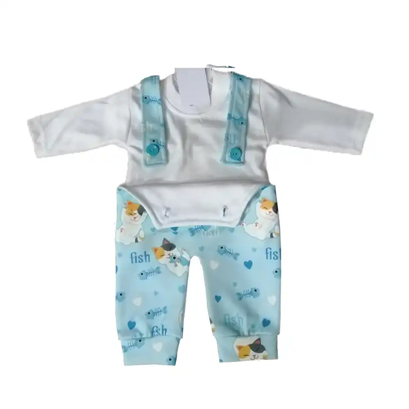 ست بادی و سرهمی نوزادی مدل گربه کد 31