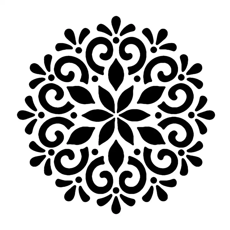 شابلون باتیس آرت طرح تذهیب کد 50-433