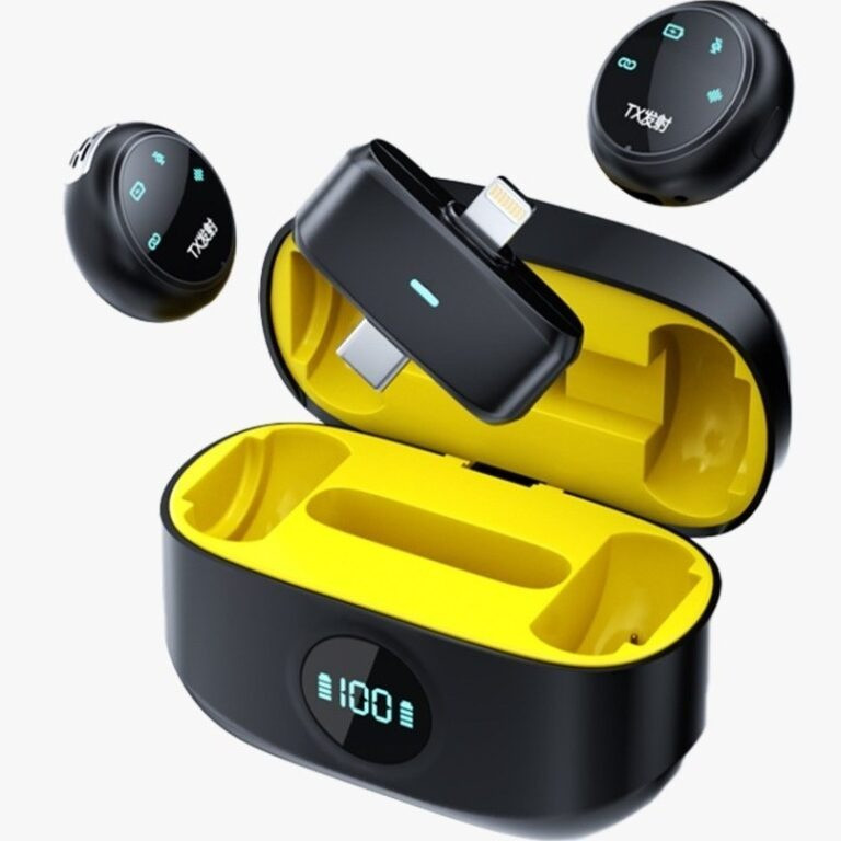 میکروفون حرفه‌ای بی‌سیم سی بای مدل Mic1، مناسب ضبط دو نفره با درگاه USB Type C