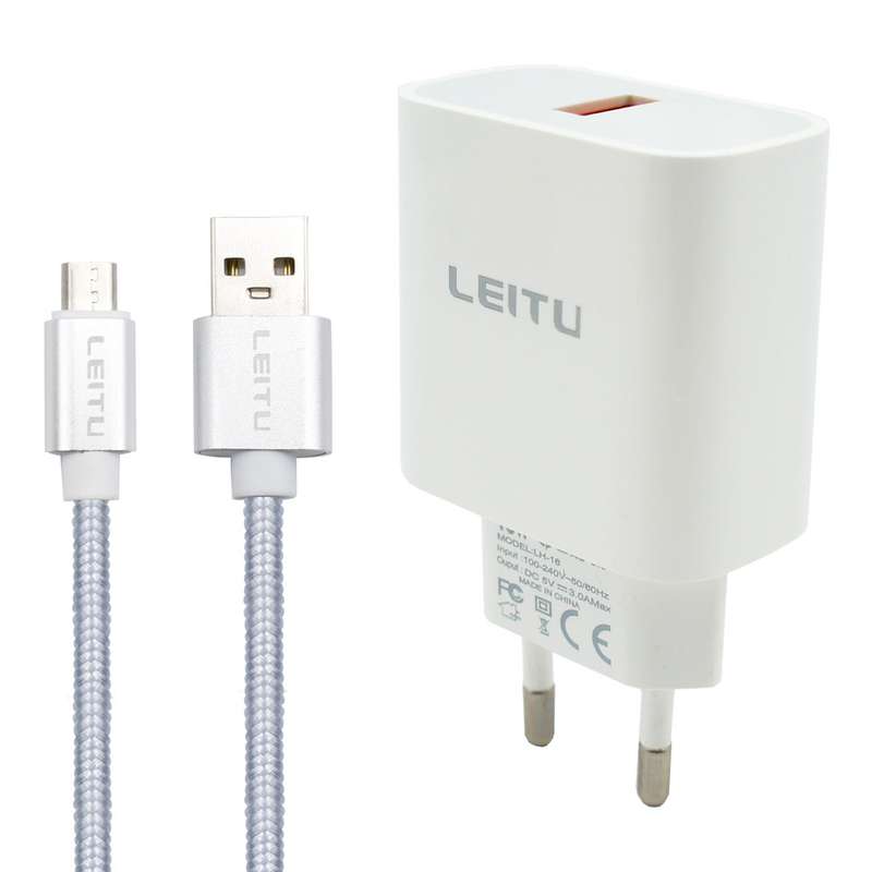 شارژر دیواری لیتو مدل LH-16 به همراه کابل MICROUSB شارژر دیواری لیتو مدل LH-16 به همراه کابل MICROUSB