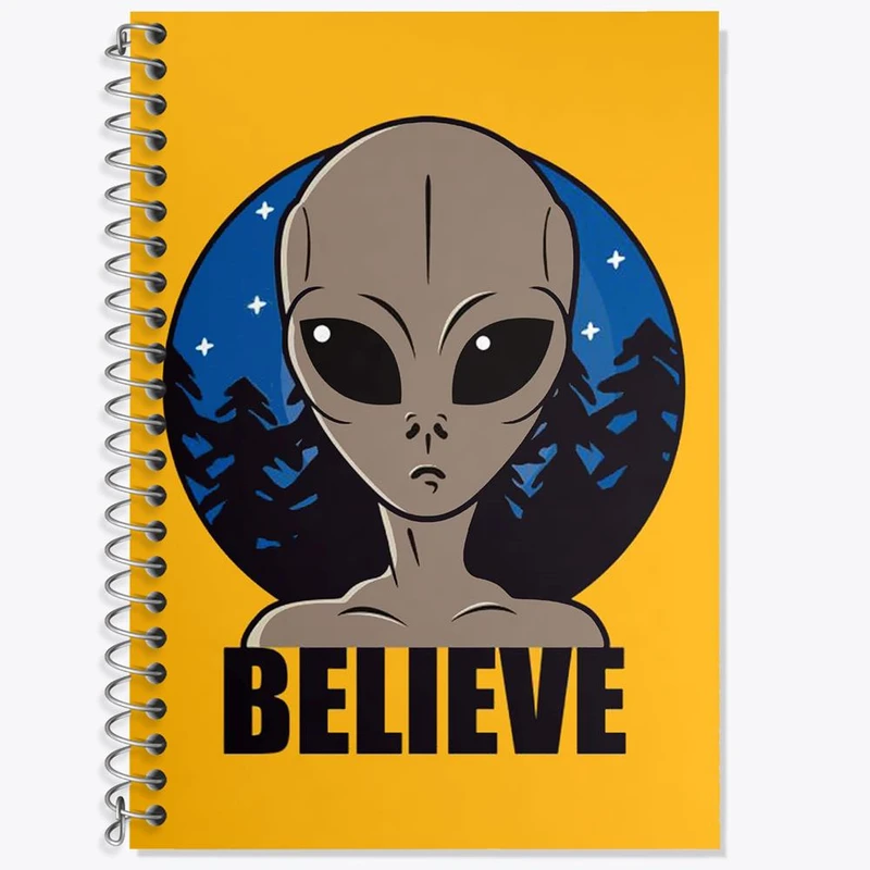 دفتر زبان 50 برگ خندالو مدل سه خط طرح آدم فضایی کد 1921