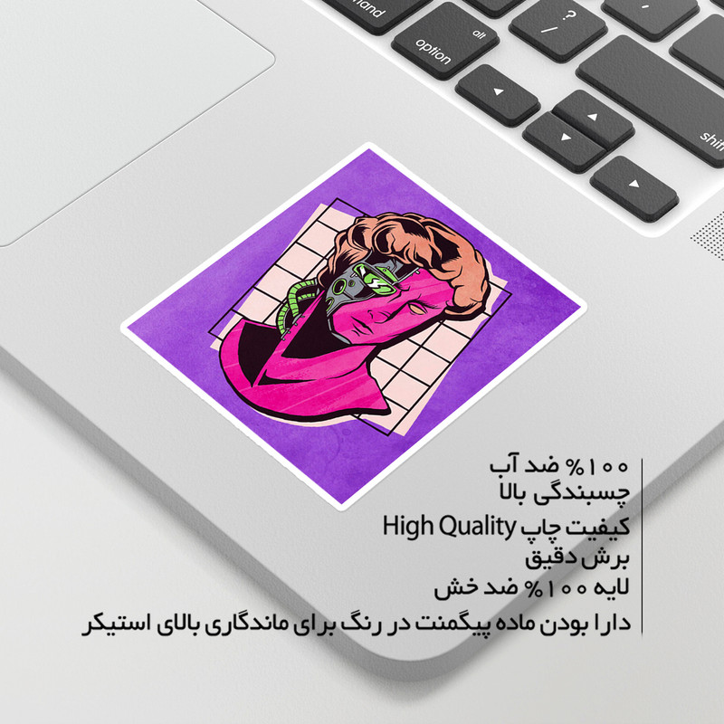 استیکر لپ تاپ ماسا دیزاین طرح david مدل venus534