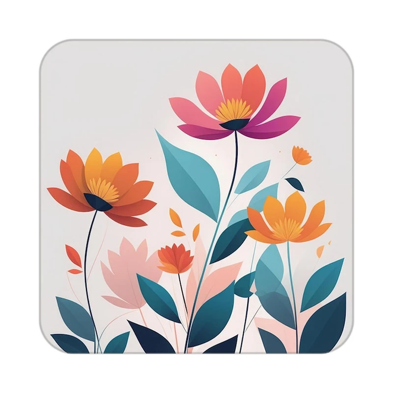 زیر لیوانی کاکتی طرح گل مدل mp16268