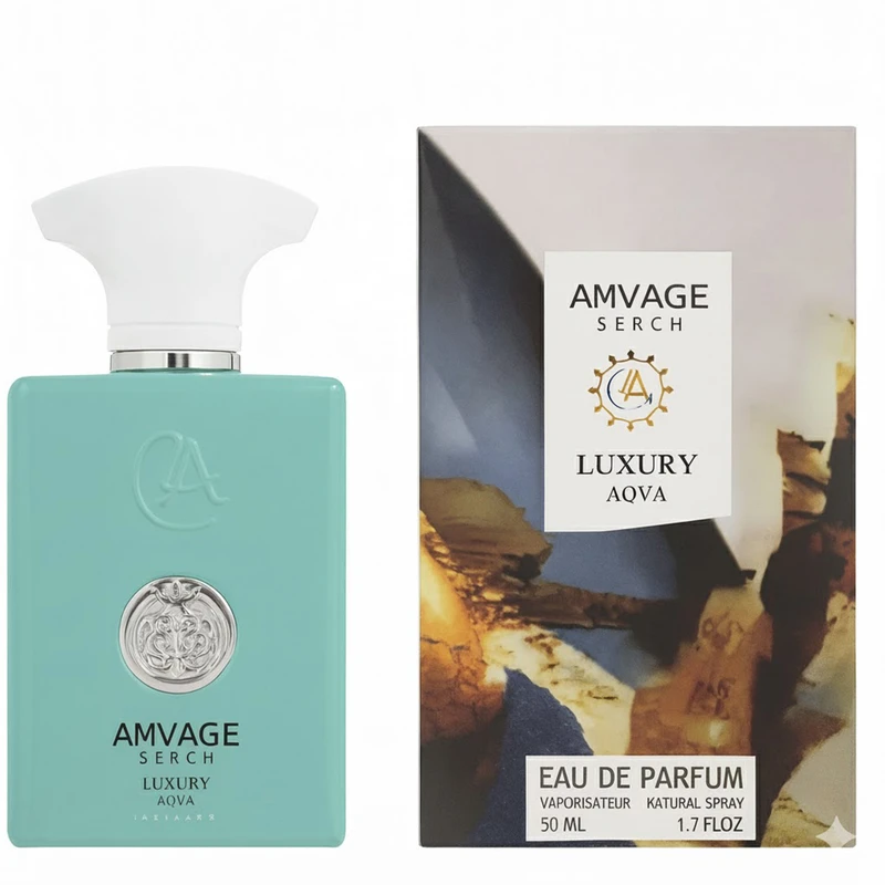 ادو پرفیوم مردانه لاکچری آکوا مدل AMVAGE SERCH با رایحه خنک حجم 50 میلی لیتر