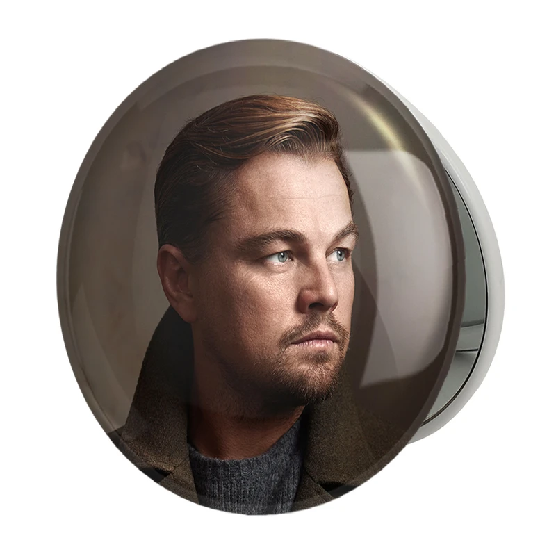 آینه جیبی خندالو طرح لئوناردو دی کاپریو Leonardo DiCaprio مدل تاشو کد 6428 