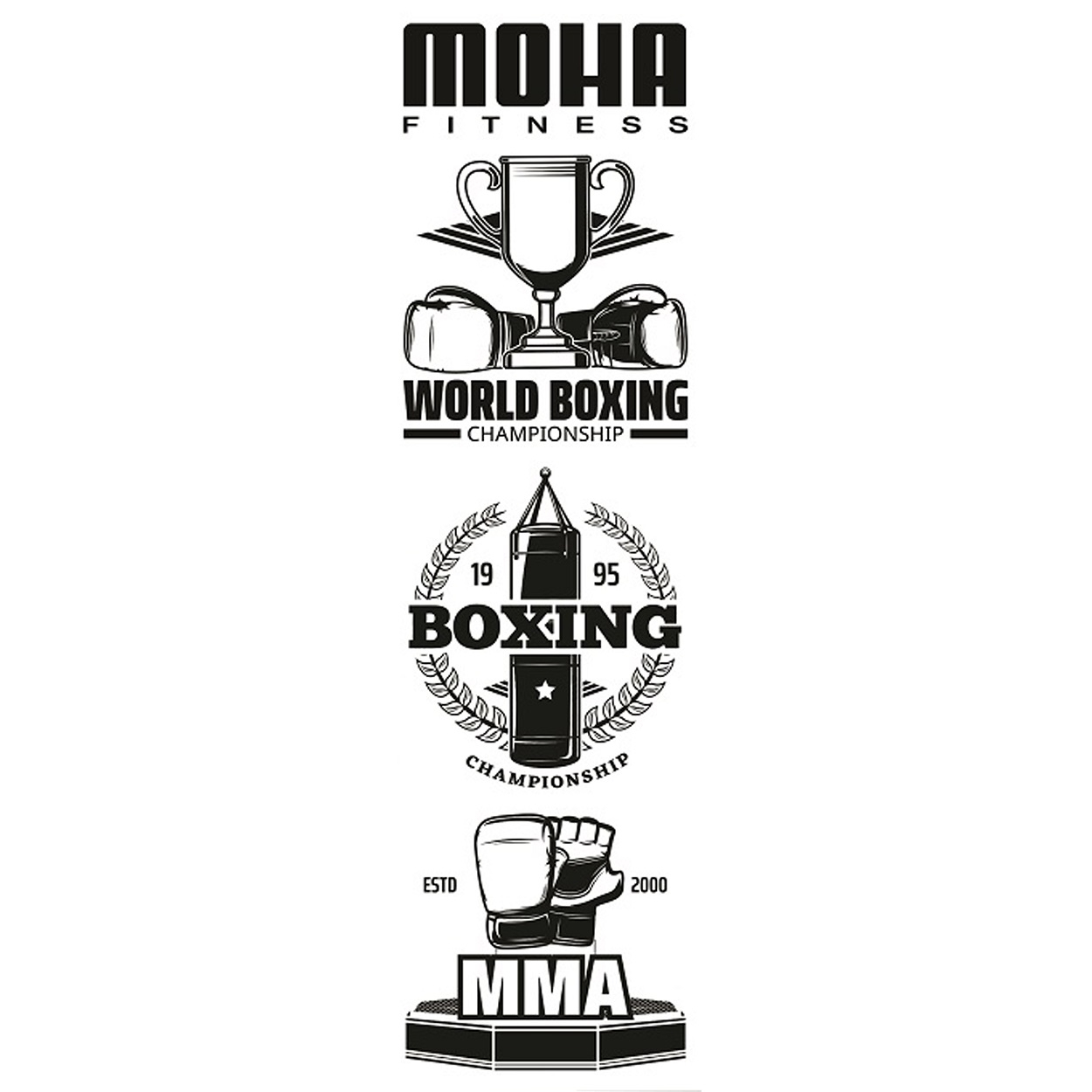 کیسه بوکس موها فیتنس مدل  TWD-6003-100S