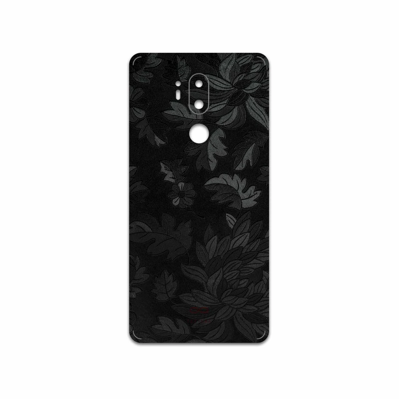 برچسب پوششی ماهوت مدل Black-Wildflower مناسب برای گوشی موبایل ال جی G7 PLUS THINQ