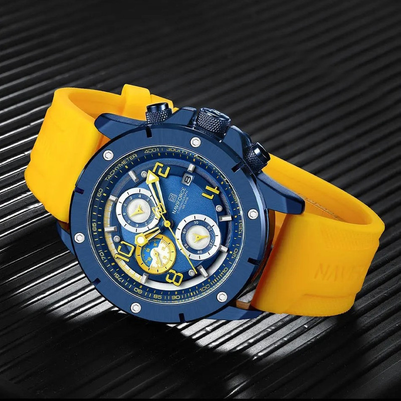 ساعت مچی عقربه‌ای مردانه نیوی فورس مدل کرنوگراف کد NF 8034 BY