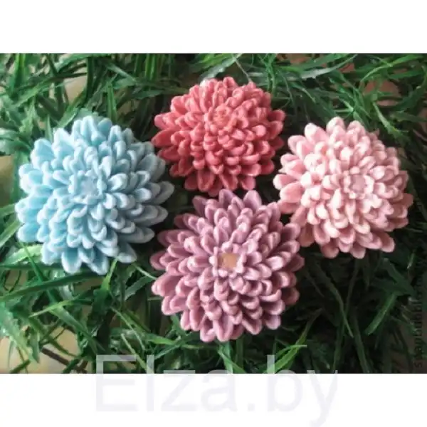 قالب فوندانت بهگز مدل گل داوودی صدپر